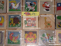 Esterillas infantiles Lilly: Set con y sin lana y aguja